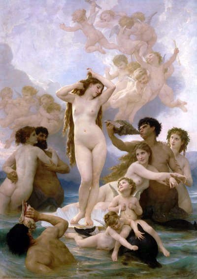 The Birth of Venus by William Adolphe Bouguereau